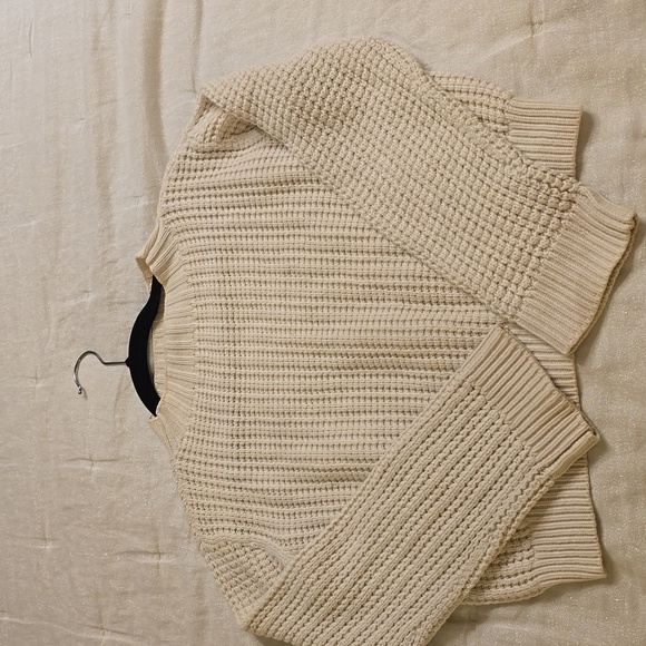 Theory Cream Ribbed Knit Sweater - Picture 5 of 12